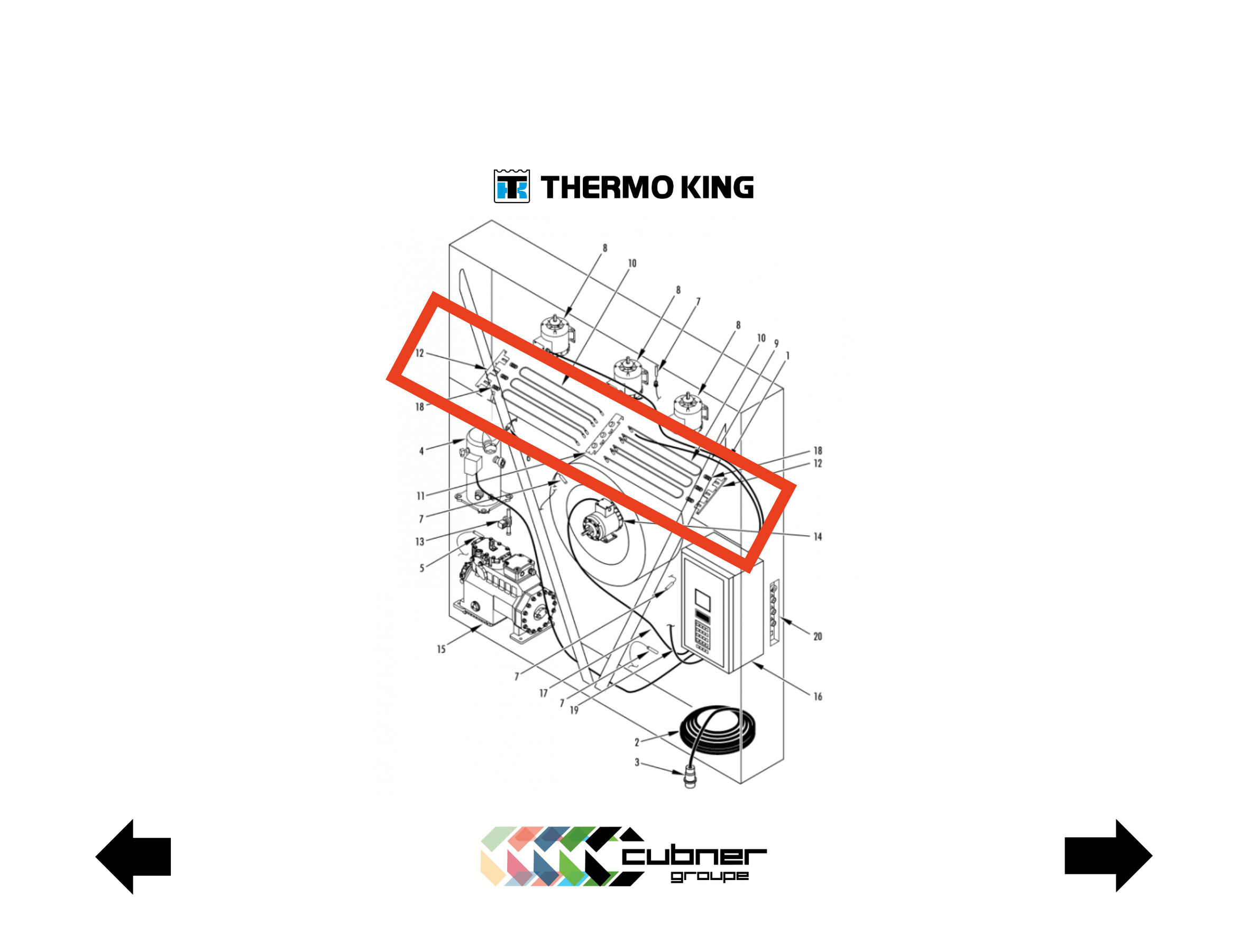 Résistances de dégivrage thermo king ref 45-1791