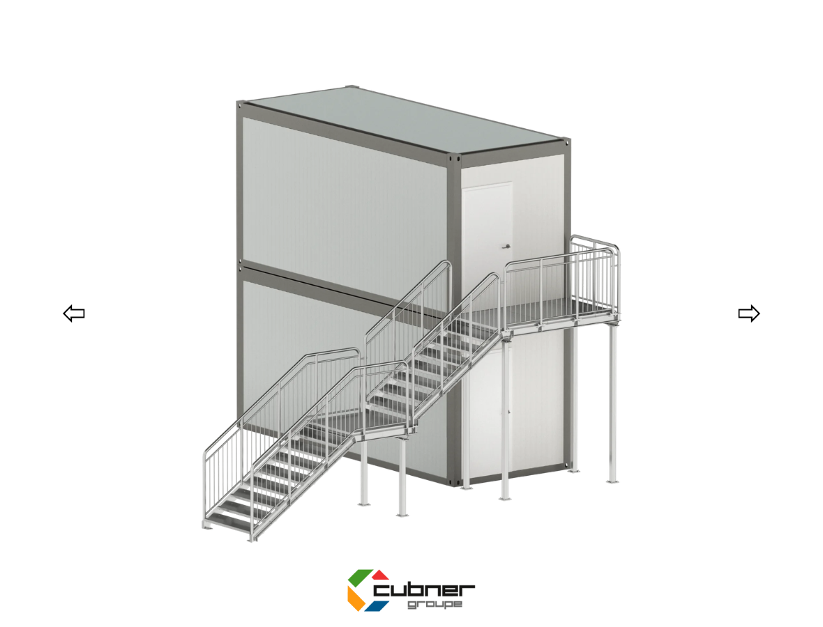Escalier pour conteneur ou bungalow modulaire cubner