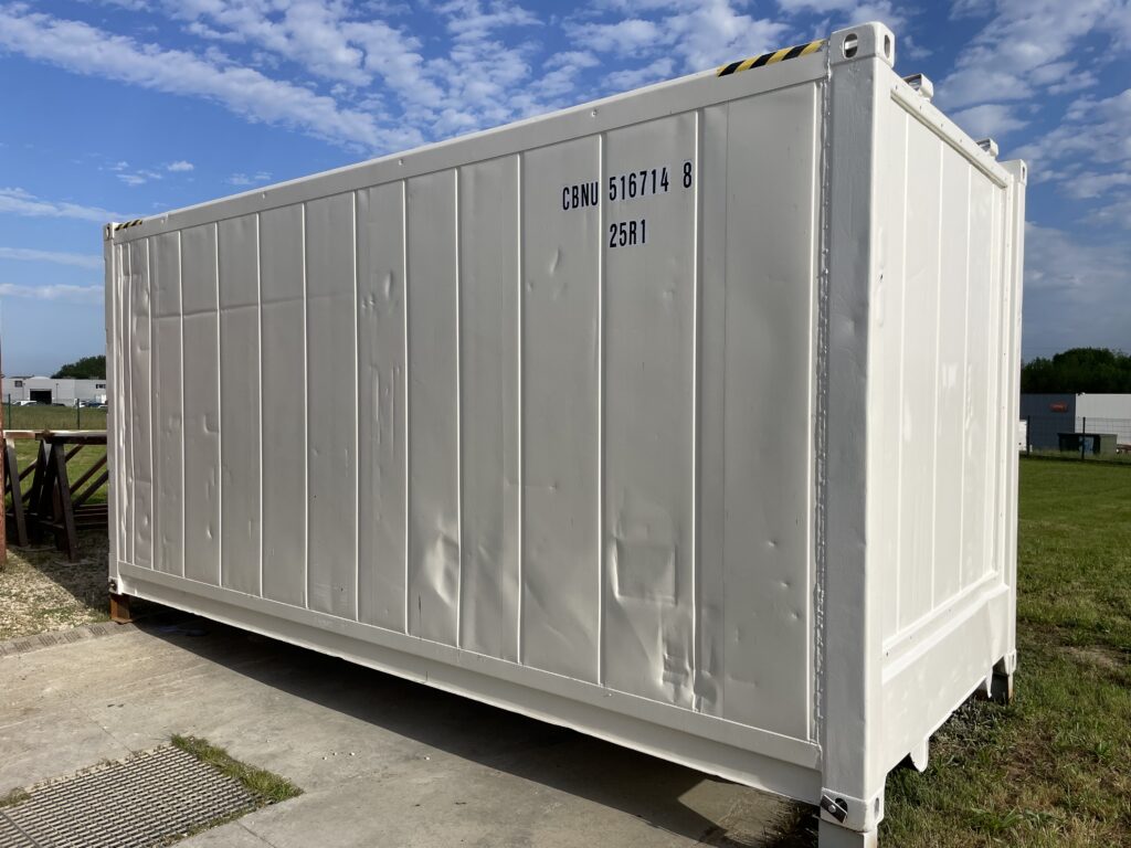 Conteneur frigorifique Cubner utilisé comme chambre froide pendant les vendanges