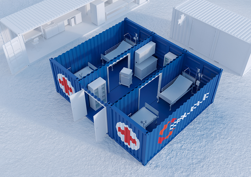 Conteneur pour santé et humanitaire