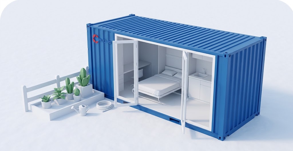 Conteneur pour logement et jardin