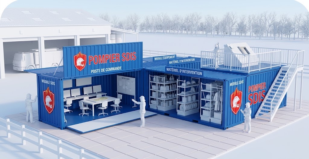 Conteneur pour pompier SDIS